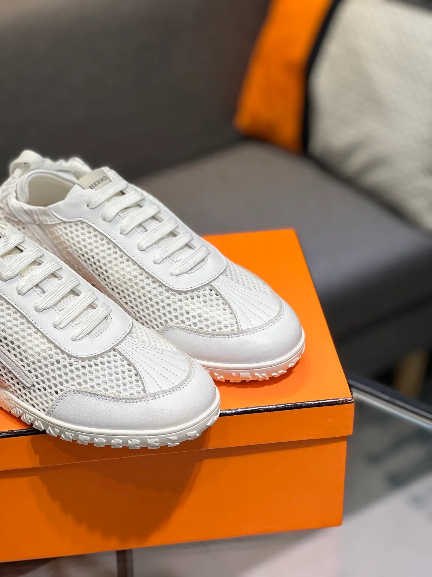 Men's shoes 💰700 [HERMES] Hermès - High-end quality original order 🔍🔍 - Upper: 🔝 cowhide suede splicing design - Inner lining: imported mixed sheepskin - Outsole: TPR foam · Rubber: two-color combined molding outsole - Super high quality control · Fine workmanship: highlighted (high-end, luxury, grade) -Size: 38-44 (45, 46, can be customized)